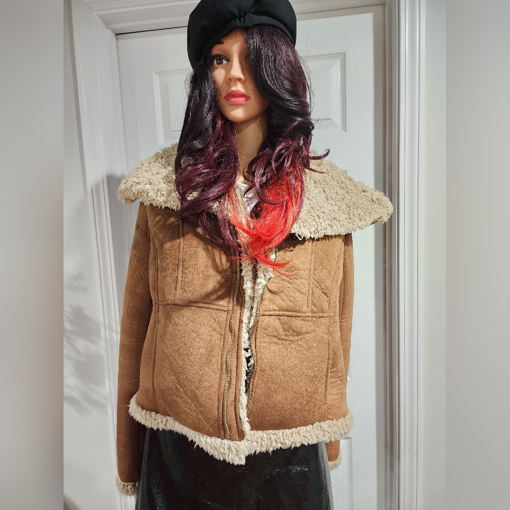 Relativity Suede Coat Size L